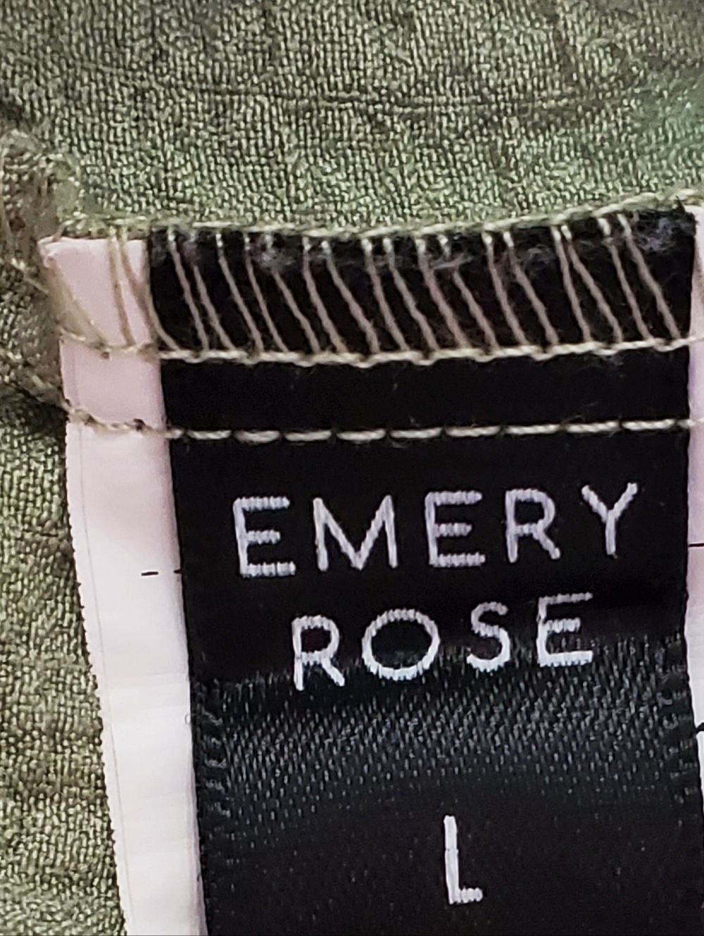 Emery Rose Gauze Sage Green Gauze Cotton Tie Strap Pocket Romper - Picture 2 of 9